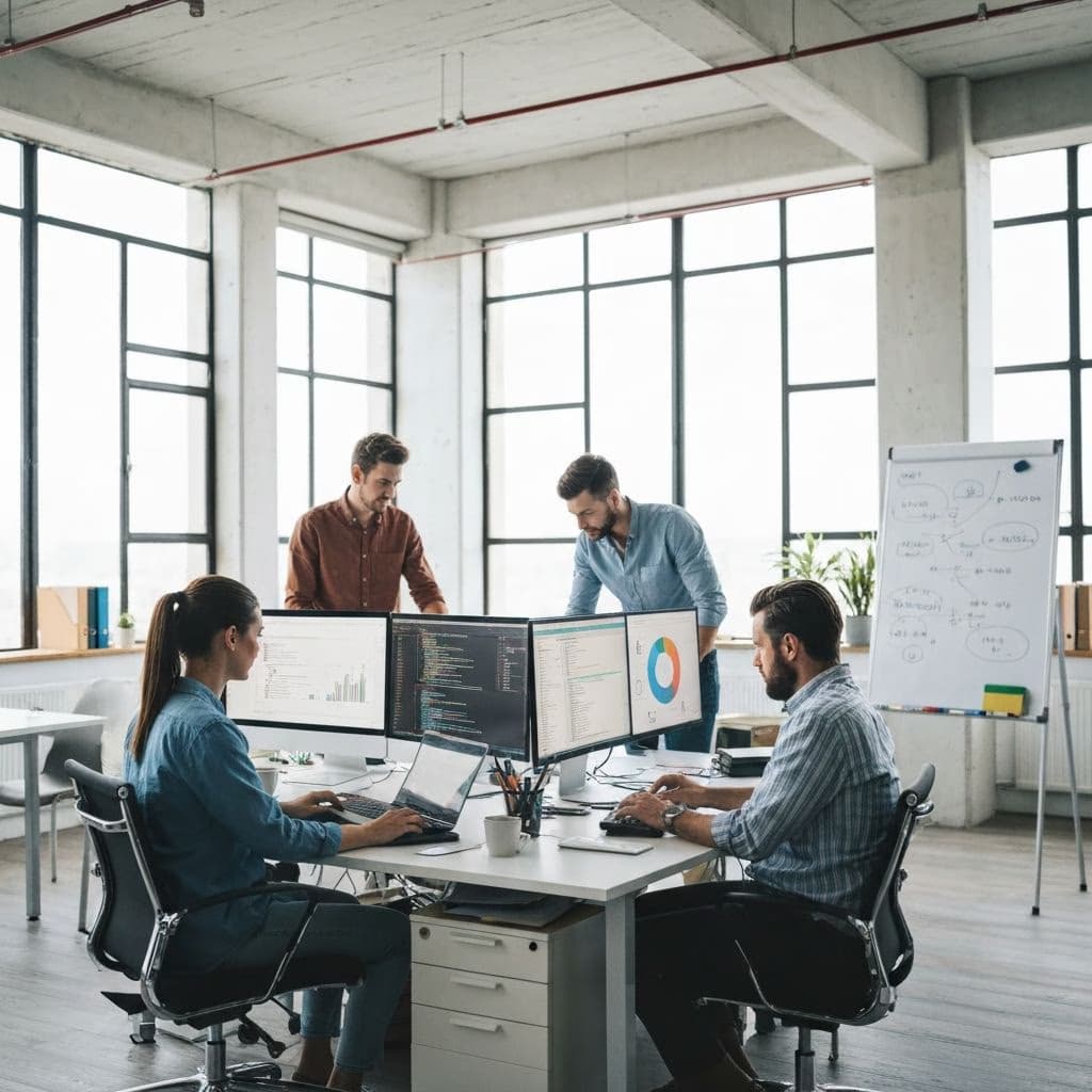 Das hyperspace Team bei der Arbeit