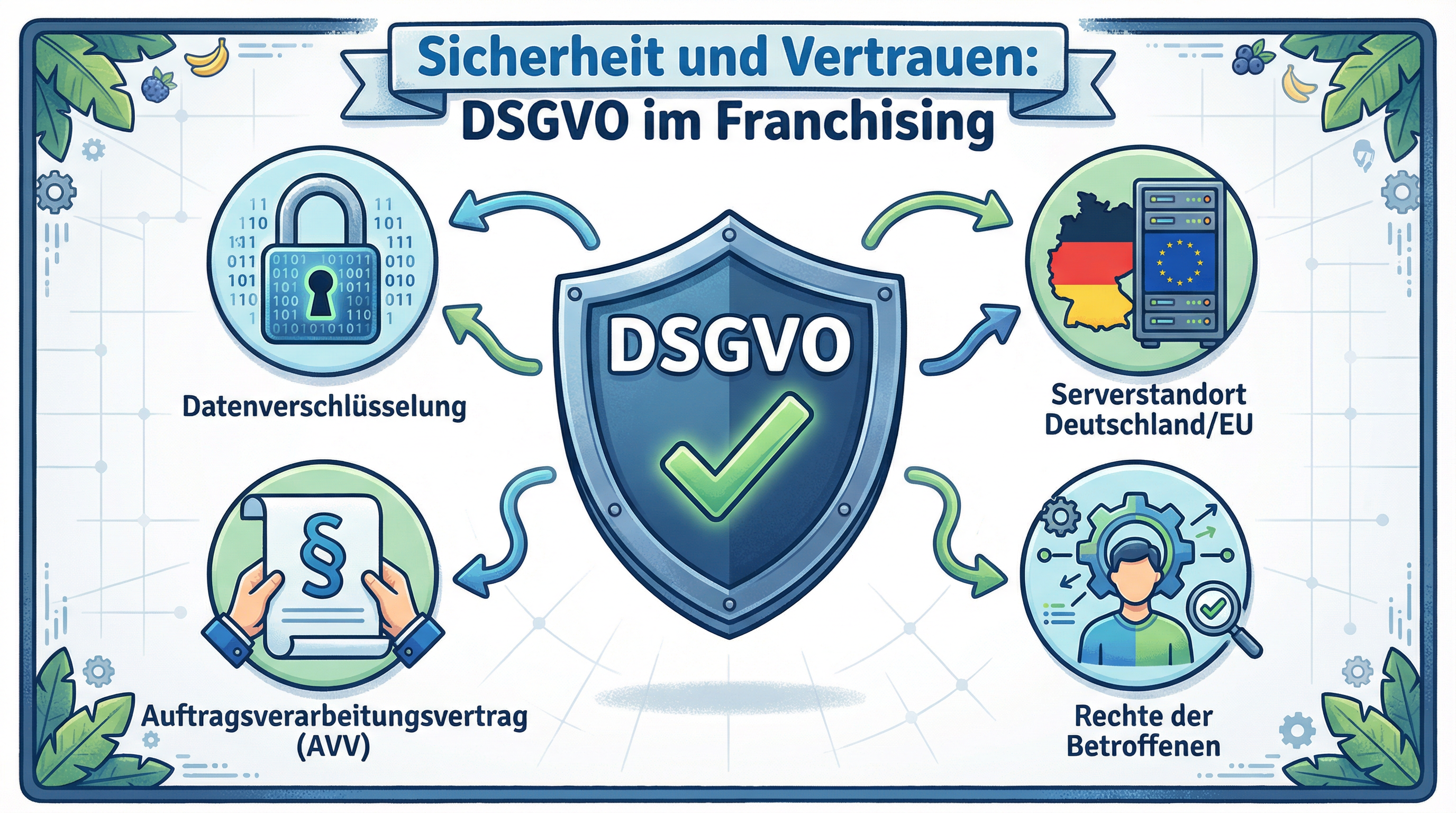 DSGVO-konforme Franchise Software: Was Sie für Sicherheit und Vertrauen tun müssen