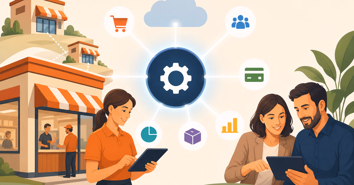 Header-Bild für API-Integration Franchise Software: Schnittstellen 2026