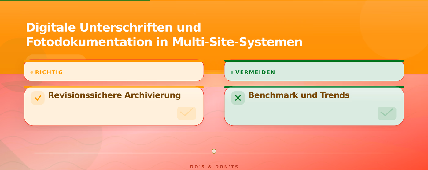 Digitale Unterschriften und Fotodokumentation in Multi-Site-Systemen – Digitale Unterschriften Fotodokumentation Audit