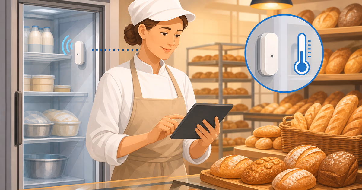 Header-Bild für Filialbäckerei HACCP Temperaturüberwachung Software – F