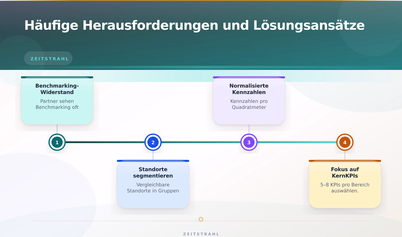 Häufige Herausforderungen und Lösungsansätze – Filialsteuerung Benchmarking zwischen Standorten