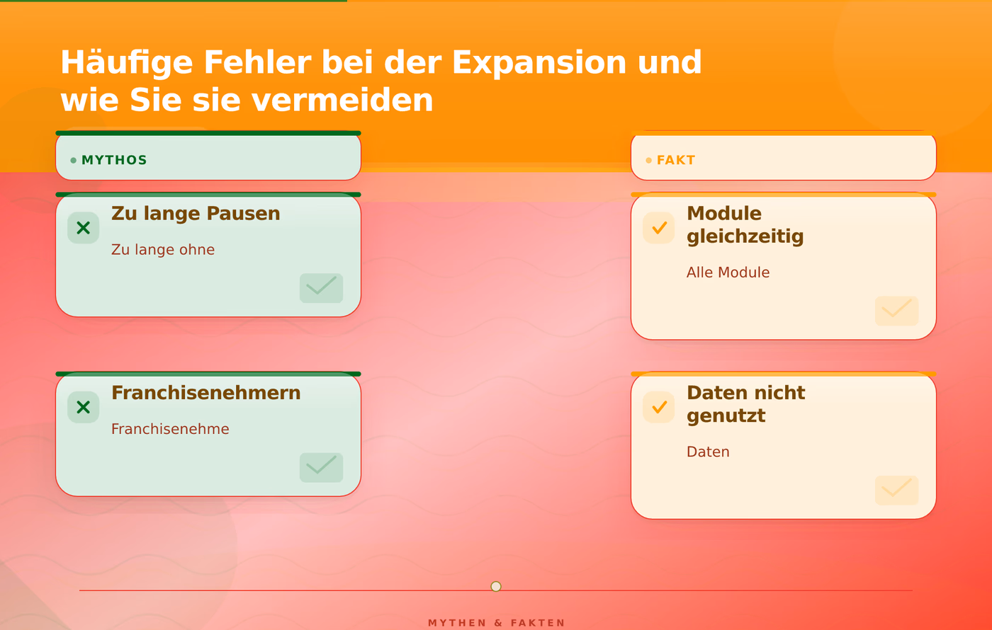 Häufige Fehler bei der Expansion und wie Sie sie vermeiden – Franchise Expansion Skalierung Filialnetze Software