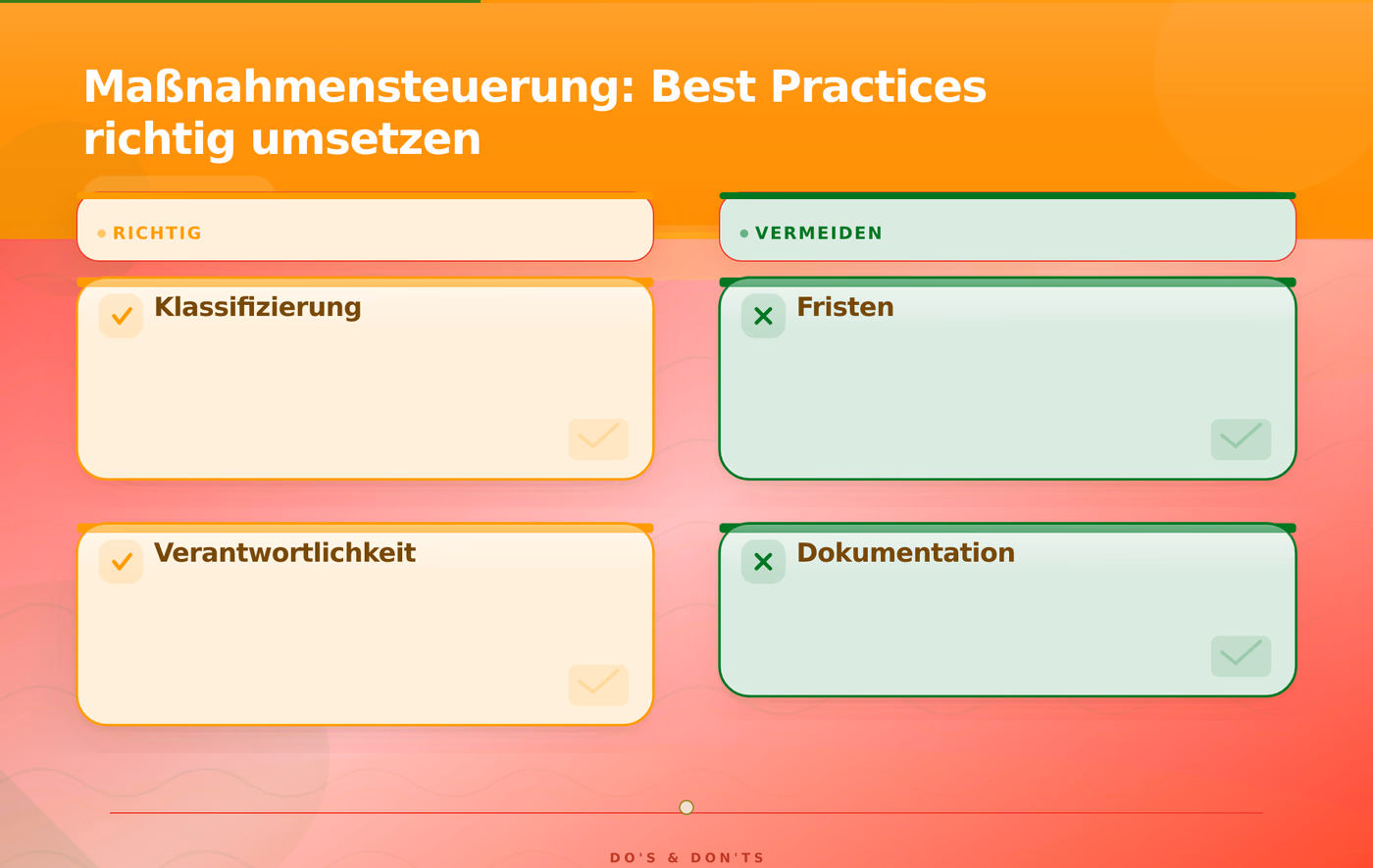 Maßnahmensteuerung: Best Practices richtig umsetzen – Maßnahmensteuerung Nachverfolgung Audit Findings