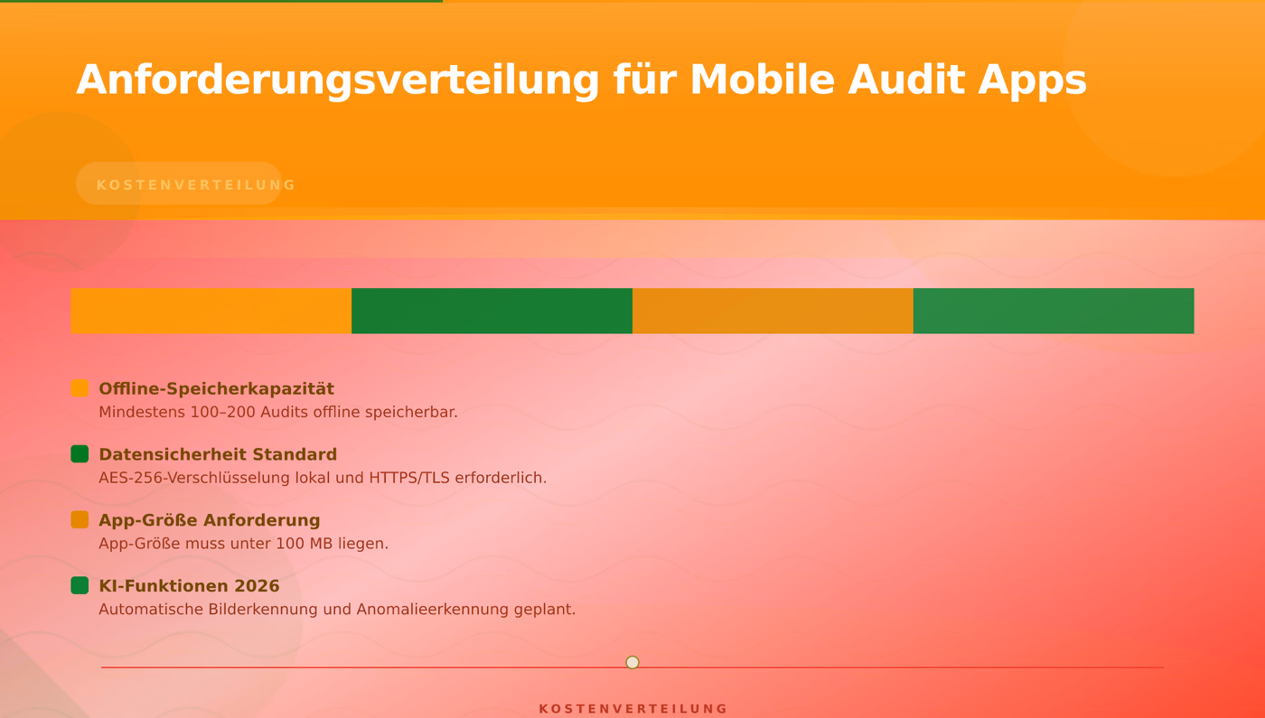Anforderungsverteilung für Mobile Audit Apps – Mobile Audit App iOS Android Offline Fähigkeit