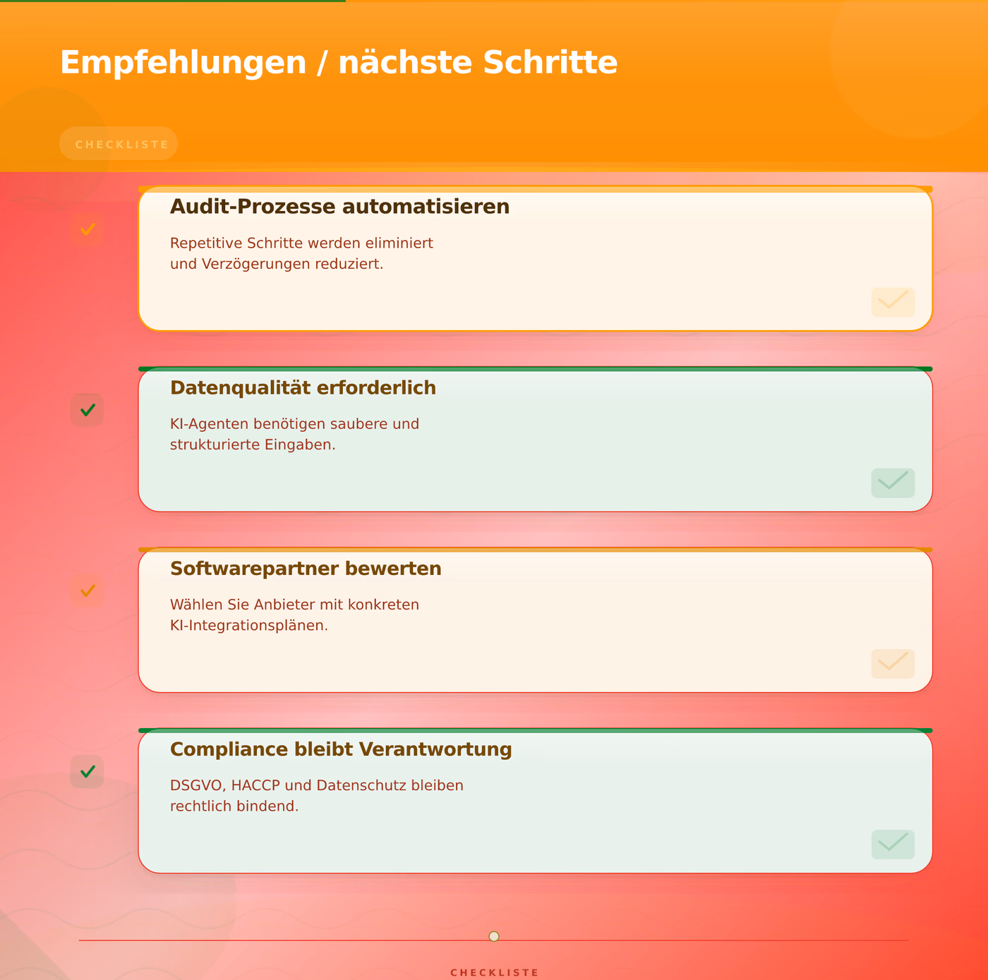 Empfehlungen / nächste Schritte – Wie beeinflussen KI-Agenten das SaaS-Lizenzmodell?